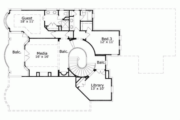 Upper/Second Floor Plan: 19-1505