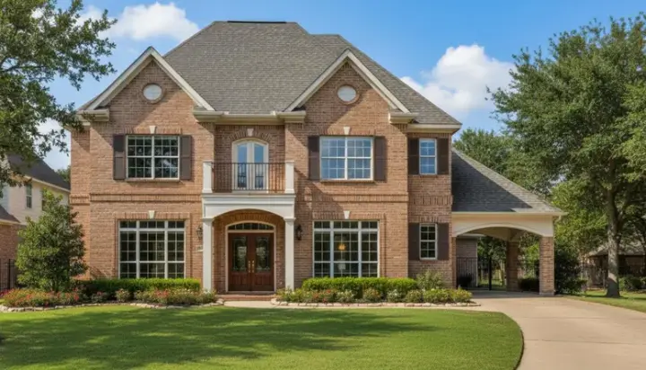 Traditional house plans 19-1508 - front exterior, 3,995 sq ft, 5 bed, 3 bath house plans | Monster House Plans
