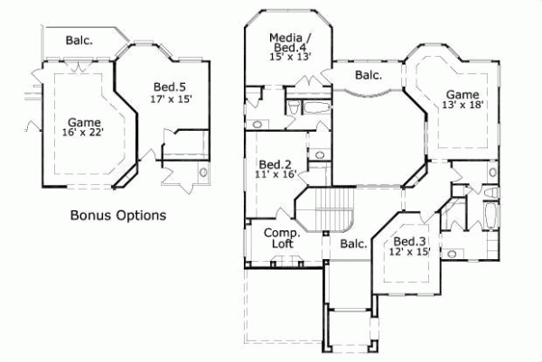 Upper/Second Floor Plan: 19-1511