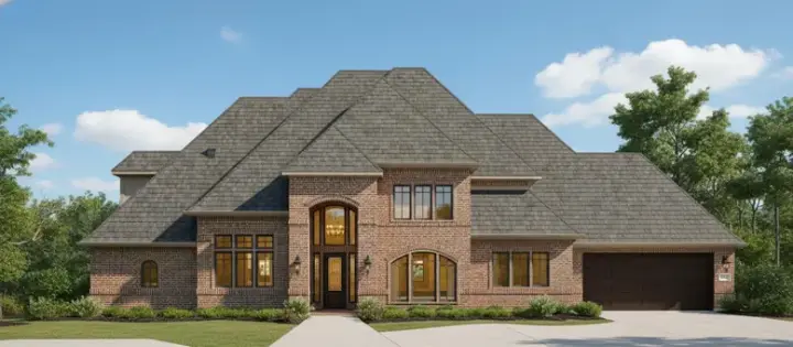 Traditional house plans 19-1526 - front exterior, 4,824 sq ft, 4 bed, 3 bath house plans | Monster House Plans