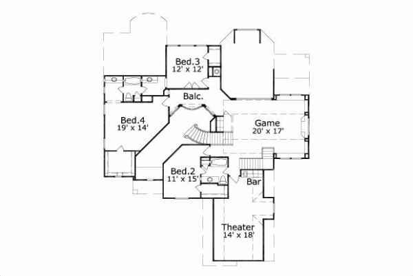 Upper/Second Floor Plan: 19-153