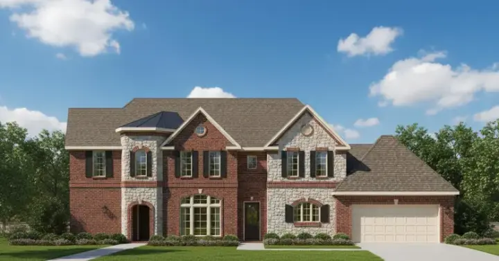 French Country house plans 19-1535 - front exterior, 3,645 sq ft, 4 bed, 3 bath house plans | Monster House Plans