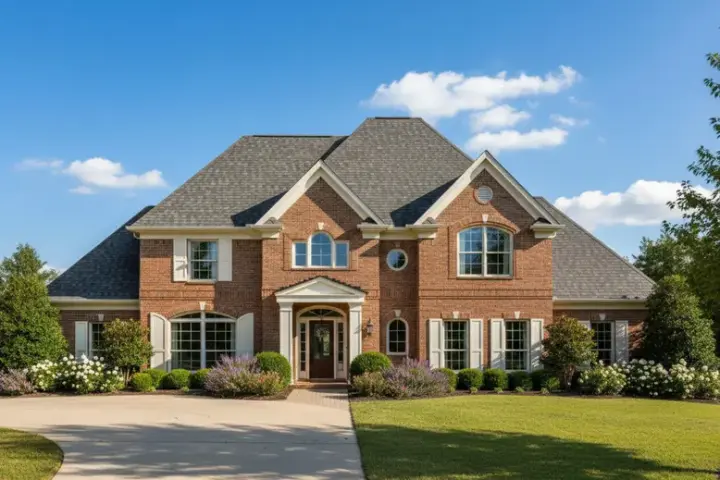 Traditional house plans 19-1540 - front exterior, 3,630 sq ft, 4 bed, 2 bath house plans | Monster House Plans