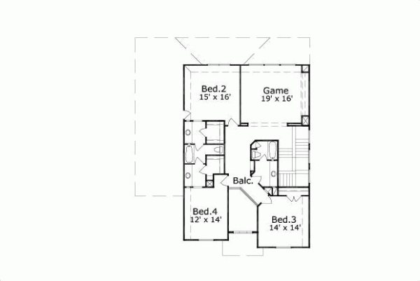 Upper/Second Floor Plan: 19-1543