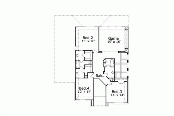 Upper/Second Floor Plan: 19-1544