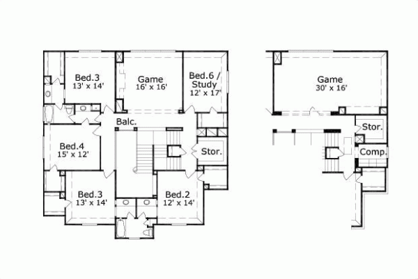 Upper/Second Floor Plan: 19-1546