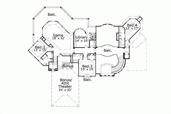 Upper/Second Floor Plan: 19-155