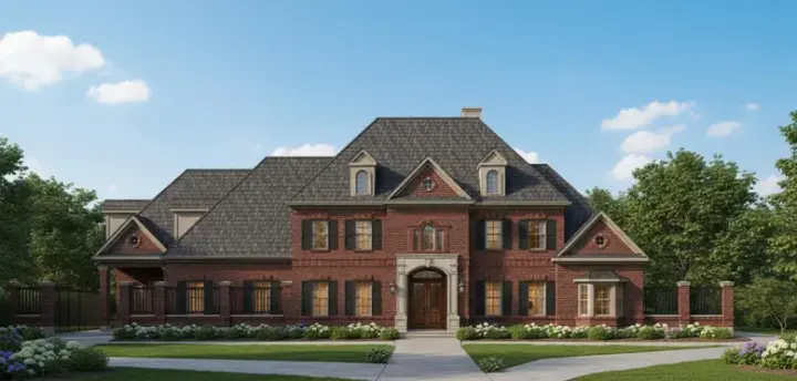 Traditional house plans 19-1551 - front exterior, 8,394 sq ft, 5 bed, 4 bath house plans | Monster House Plans