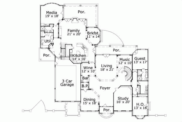 Main Floor Plan: 19-1551
