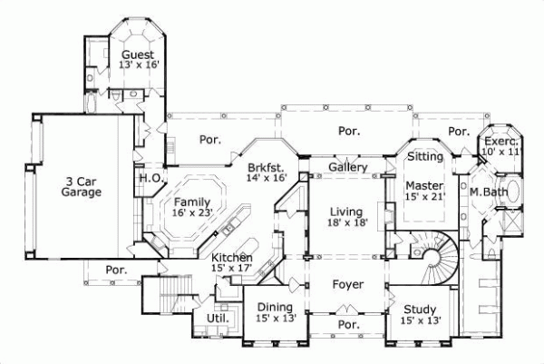 Main Floor Plan: 19-1555