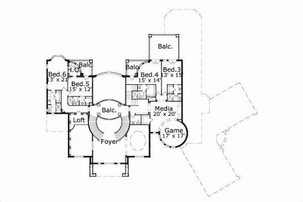 Upper/Second Floor Plan: 19-156