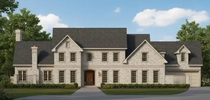 Traditional house plans 19-1561 - front exterior, 5,613 sq ft, 5 bed, 3 bath house plans | Monster House Plans