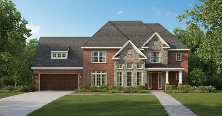 Traditional house plans 19-1563 - front exterior, 4,267 sq ft, 4 bed, 3 bath house plans | Monster House Plans