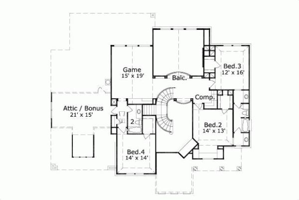 Upper/Second Floor Plan:19-1563