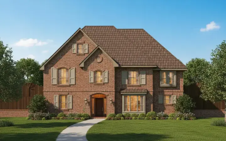 Traditional house plans 19-1568 - front exterior, 4,490 sq ft, 5 bed, 3 bath house plans | Monster House Plans