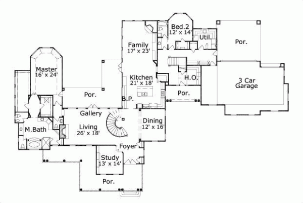 Main Floor Plan: 19-157