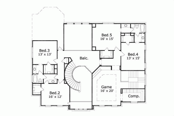 Upper/Second Floor Plan: 19-1574