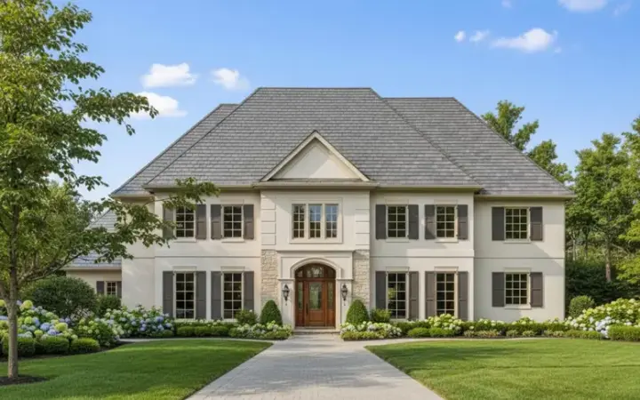 Mediterranean house plans 19-1575 - front exterior, 4,822 sq ft, 5 bed, 3 bath house plans | Monster House Plans