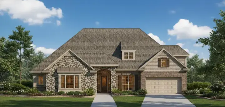 Traditional house plans 19-1577 - front exterior, 3,801 sq ft, 4 bed, 3 bath house plans | Monster House Plans