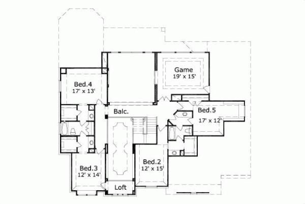 Upper/Second Floor Plan: 19-158