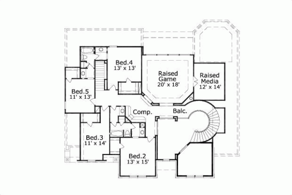 Upper/Second Floor Plan: 19-1582