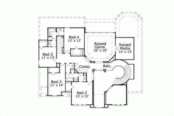 Upper/Second Floor Plan: 19-1583
