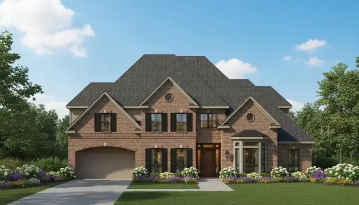 Traditional house plans 19-1584 - front exterior, 4,933 sq ft, 5 bed, 3 bath house plans | Monster House Plans