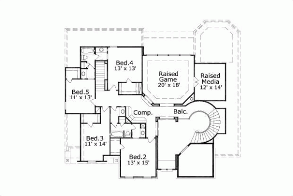 Upper/Second Floor Plan: 19-1584