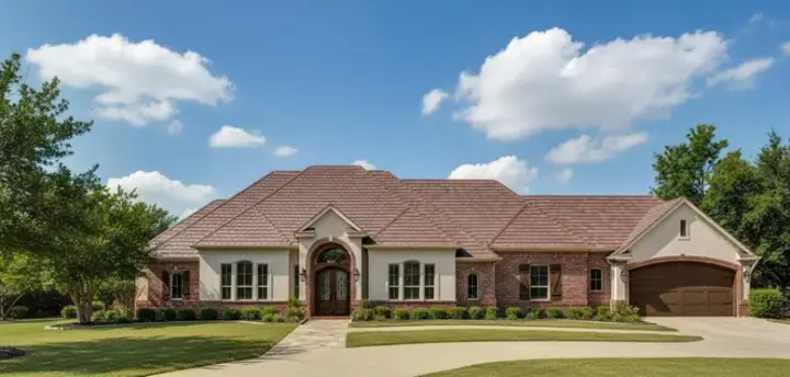 Traditional house plans 19-1585 - front exterior, 4,328 sq ft, 2 bed, 2 bath house plans | Monster House Plans