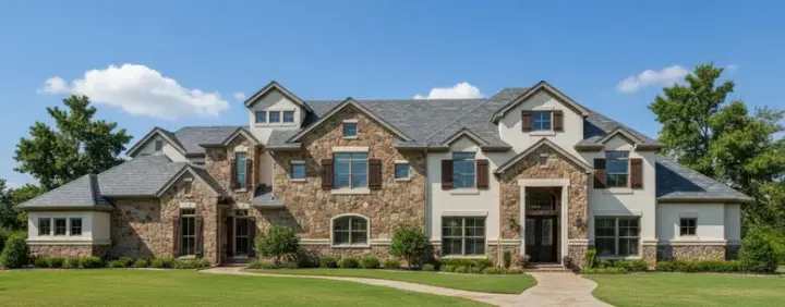 Traditional house plans 19-1586 - front exterior, 5,388 sq ft, 5 bed, 4 bath house plans | Monster House Plans