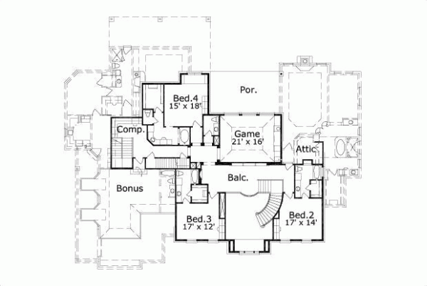 Upper/Second Floor Plan: 19-159