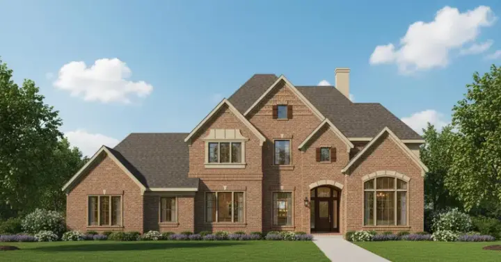 Traditional house plans 19-1594 - front exterior, 4,205 sq ft, 5 bed, 4 bath house plans | Monster House Plans