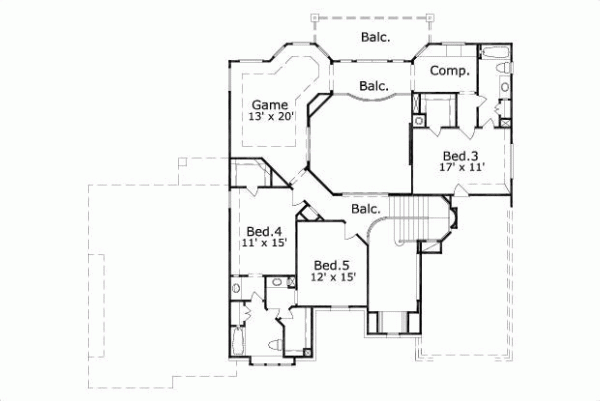 Upper/Second Floor Plan: 19-1594