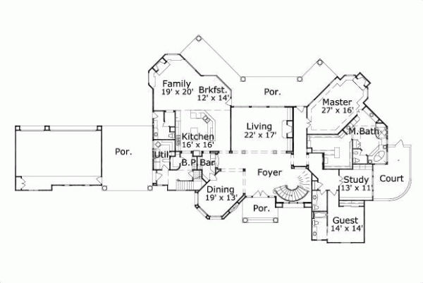 Main Floor Plan: 19-1600