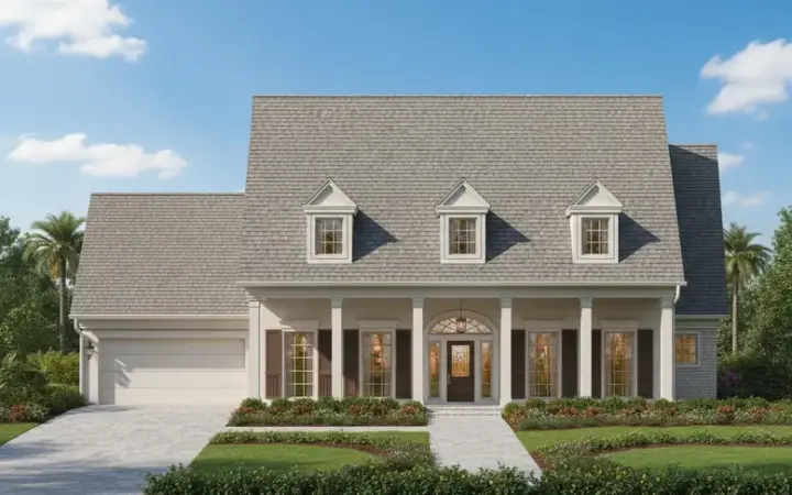 Southern house plans 19-1602 - front exterior, 4,620 sq ft, 4 bed, 3 bath house plans | Monster House Plans