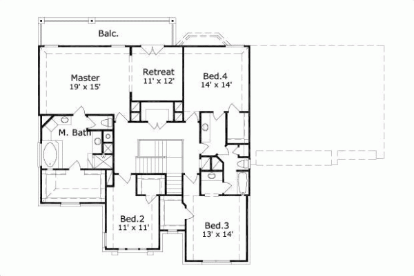 Upper/Second Floor Plan: 19-1606