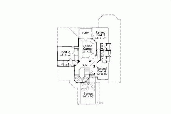Upper/Second Floor Plan: 19-1608