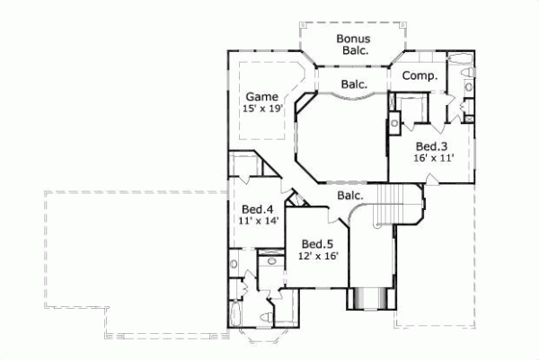 Upper/Second Floor Plan: 19-1615