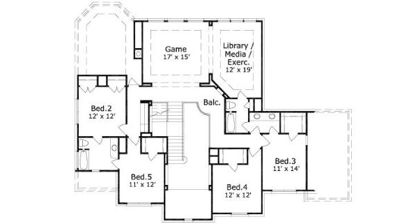 Upper/Second Floor Plan: 19-1616