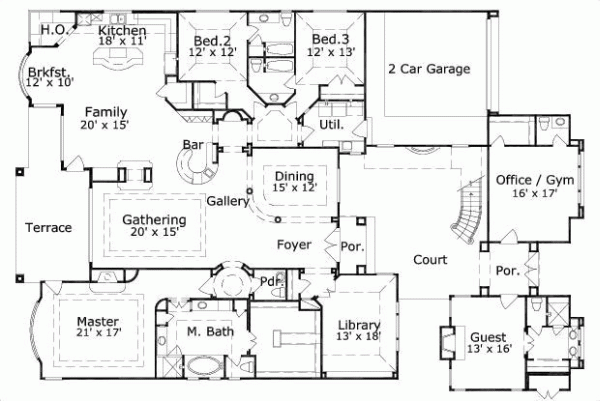 Main Floor Plan: 19-1638