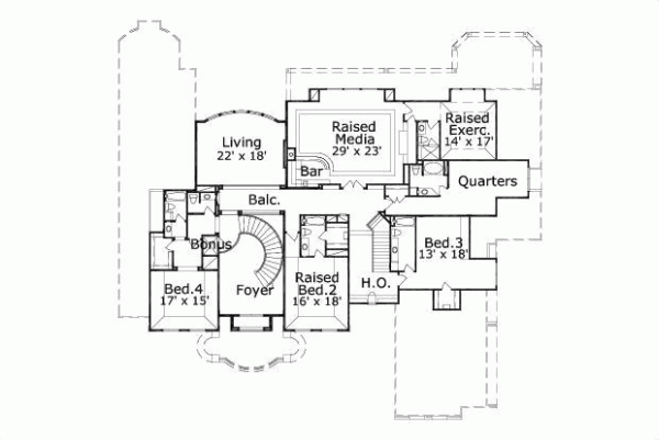Upper/Second Floor Plan: 19-164