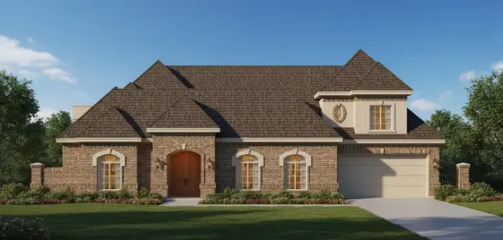 Traditional house plans 19-1641 - front exterior, 3,710 sq ft, 3 bed, 3 bath house plans | Monster House Plans