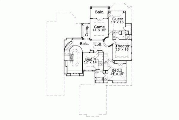Upper/Second Floor Plan: 19-1643