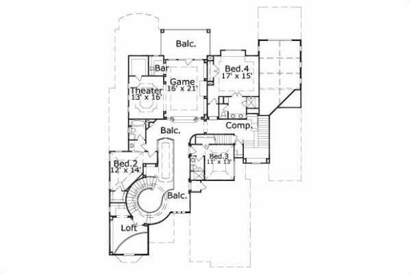 Upper/Second Floor Plan: 19-1646