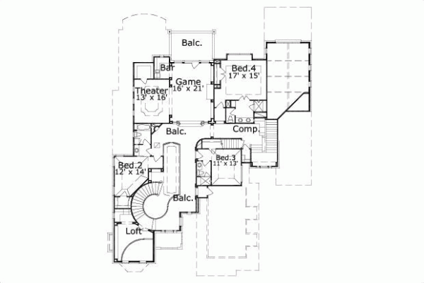 Upper/Second Floor Plan: 19-1647