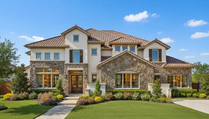Tuscan house plans 19-1649 - front exterior, 6,263 sq ft, 4 bed, 4 bath house plans | Monster House Plans
