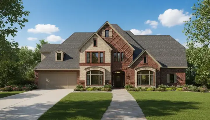Traditional house plans 19-165 - front exterior, 4,805 sq ft, 5 bed, 3 bath house plans | Monster House Plans