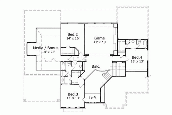 Upper/Second Floor Plan: 19-165