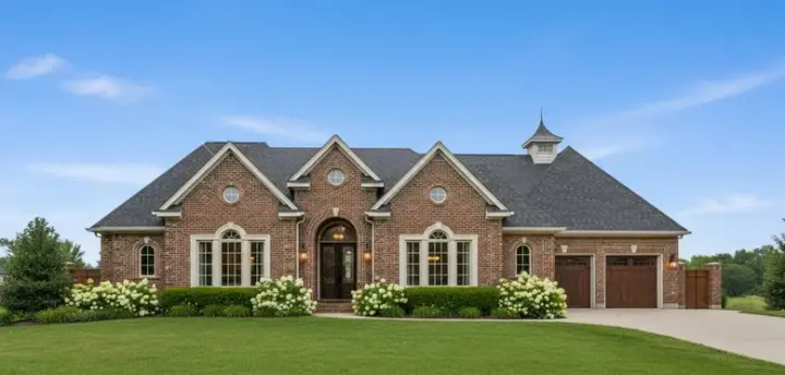 Traditional house plans 19-1650 - front exterior, 4,321 sq ft, 4 bed, 4 bath house plans | Monster House Plans