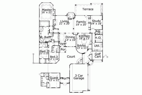 Main Floor Plan: 19-1652
